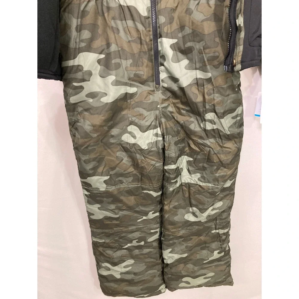 NWT Carters Boys 2 Piece Snowsuit 10/12 Green Camo Jacket Snow Bibs Winter Set